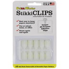StikkiCLIPS™ Removable Reusable Adhesive Clips – 10ct
