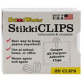 StikkiCLIPS™ Removable Reusable Adhesive Clips – 20ct