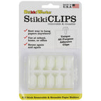 StikkiCLIPS™ Removable Reusable Adhesive Clips – 30ct
