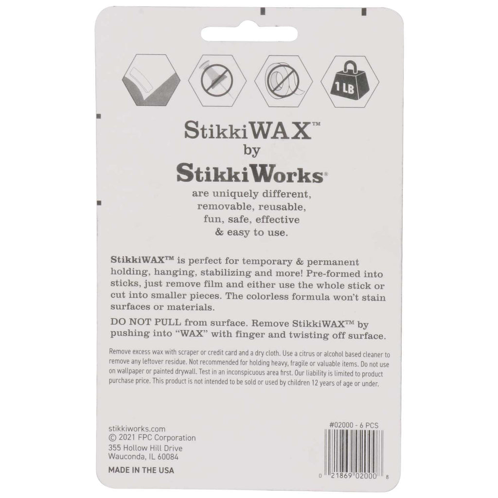 StikkiWAX™ Bars/Sticks, 6ct (02000)