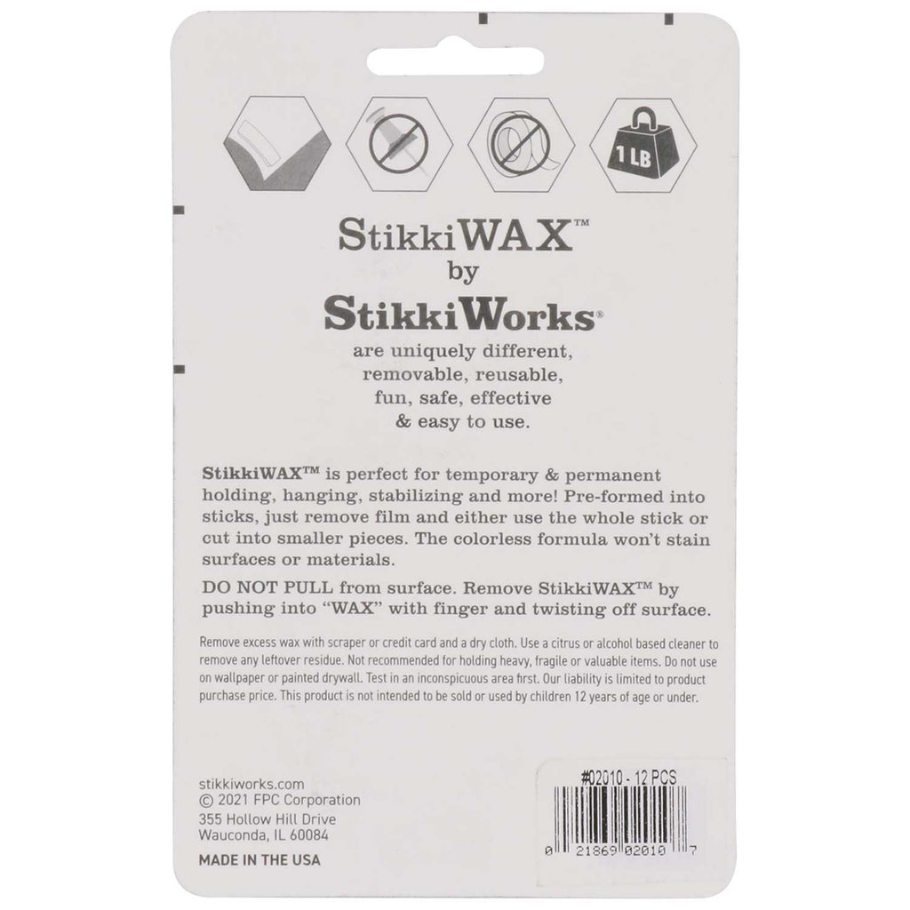 StikkiWAX™ Bars/Sticks, 12ct (02010)