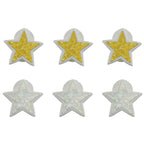 StikkiSHAPES™ Gold/Silver Sparkle Stars, 6ct