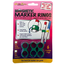 Load image into Gallery viewer, MAGNETIC MARKER RINGS - LARGE - 6/CARD
