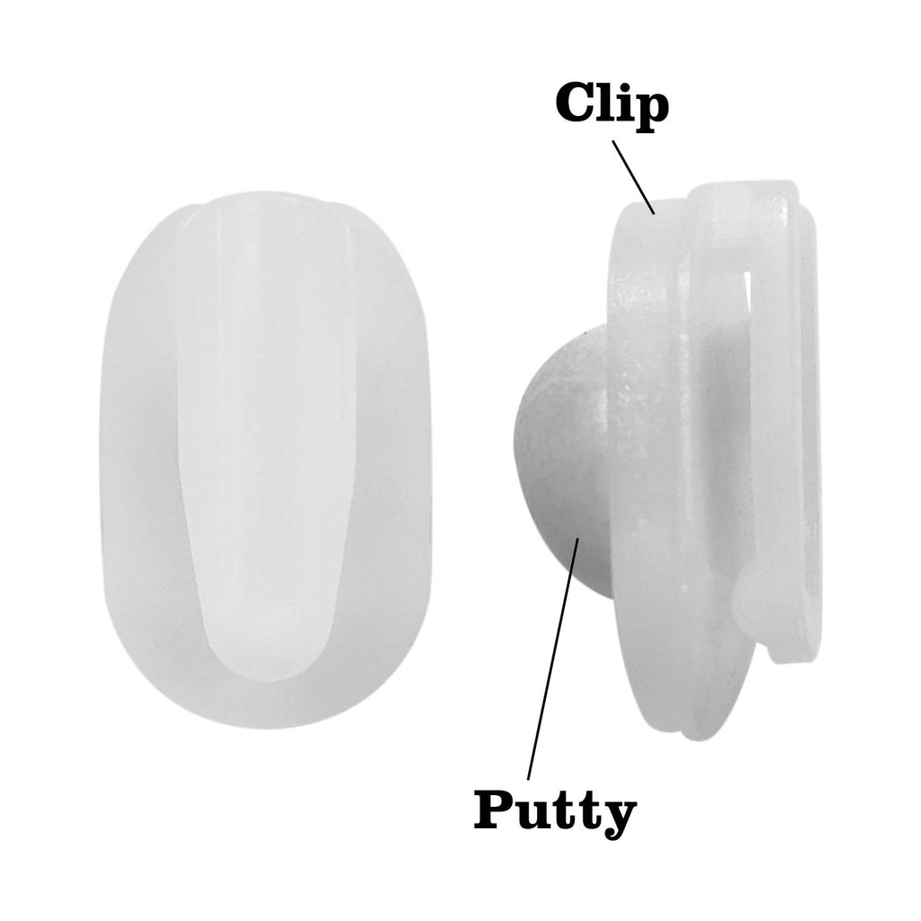 STIKKI CLIPS W/MOUNTING PUTTY - 20ct
