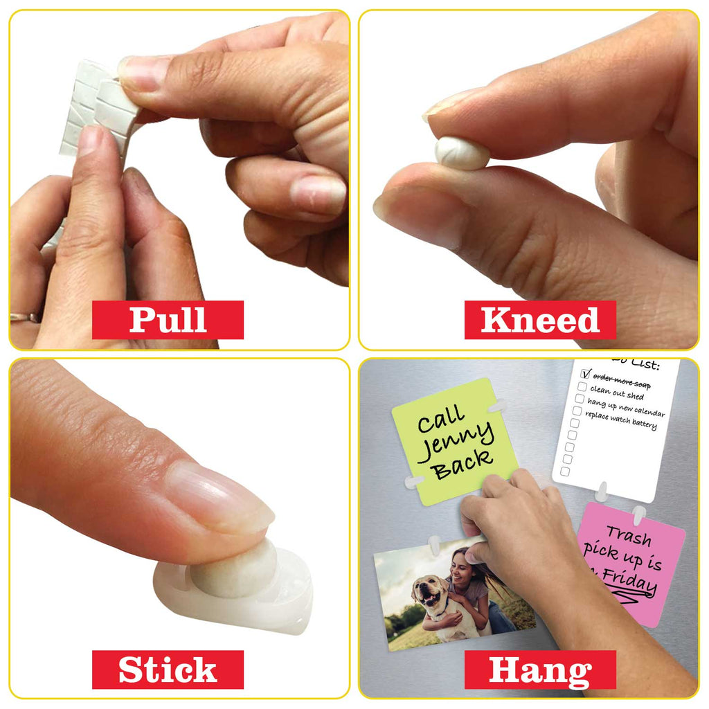 STIKKI CLIPS W/MOUNTING PUTTY - 20ct