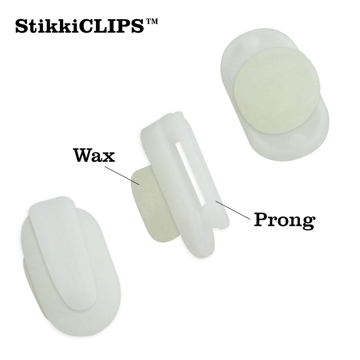 StikkiCLIPS™ Removable Reusable Adhesive Clips – 20ct