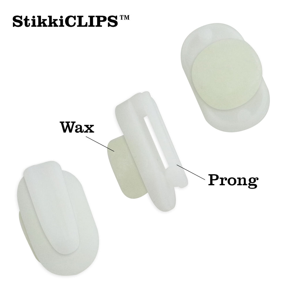 StikkiCLIPS™ Removable Reusable Adhesive Clips – 20ct