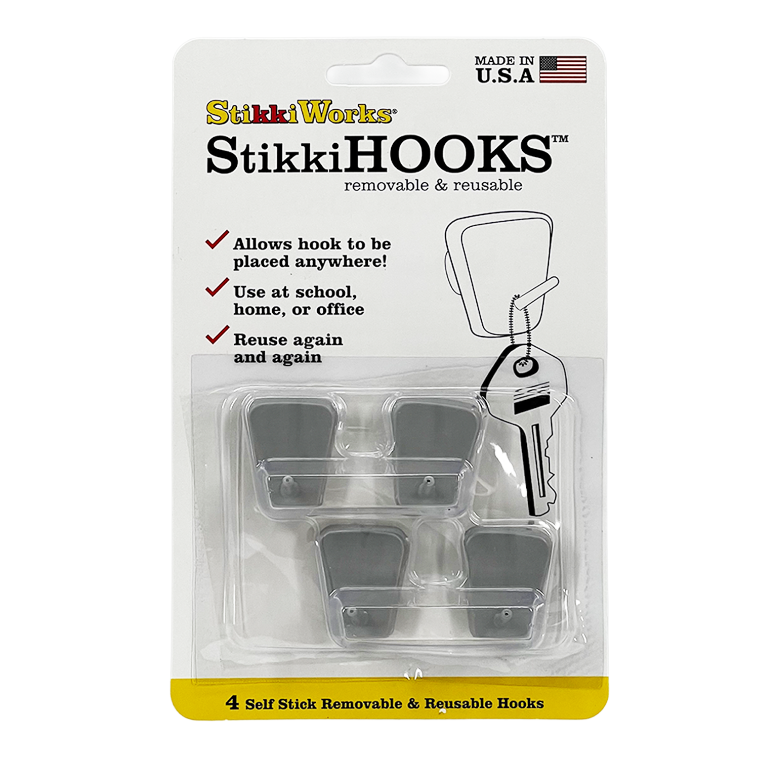 StikkiHOOKS™ 4ct