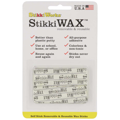 Stikkiworks E-Z up Reusable Removable Standard Stikki Clip, White
