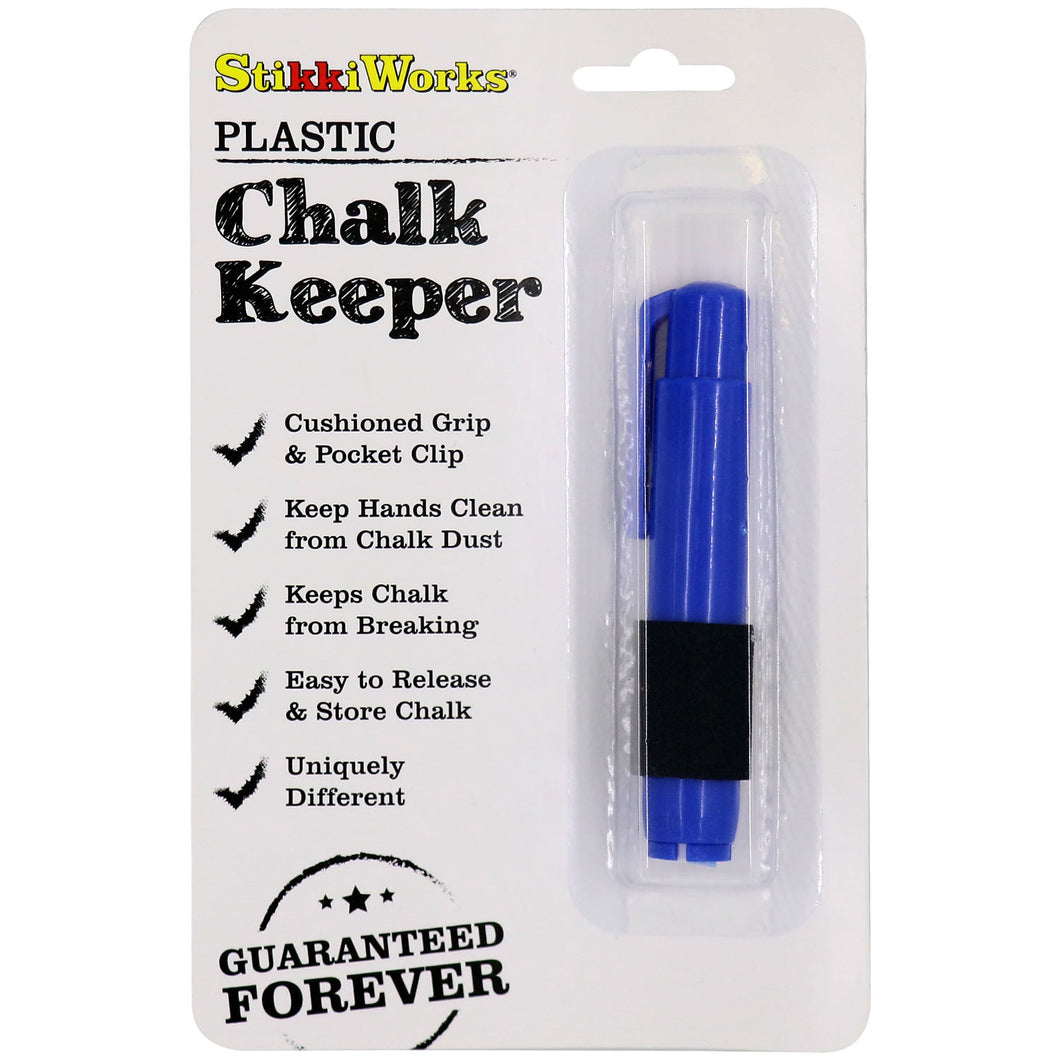 Blue Plastic Chalk Keeper (33010) - StikkiWorks